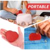 mpowtech Cute Heart Shaped Compact Mirror for Purse,Red Travel Mirror with Glitter,Leather Small Pocket Mirror,Portable 2 x 1x Magnification Folding Makeup Mirror,Cosmetic Mirror for Gift