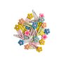 Girls & Toddlers Hair Clips - Snap & Go Flower Hair Clips - Girls, Kids, Hair Accessory 10 Count - Control flyaways