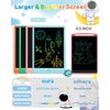 FLUESTON LCD Writing Tablet, Doodle Board Toys Gifts for 3-8 Year Old Girls Boys, 10 Inch Colorful Electronic Board Drawing Pad for Kids, Gifts for Toddler Educational Learning Travel Birthday, Blue
