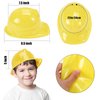 Sumind 48 Packs Construction Party Hats Kids Plastic Worker Helmet Bulk Toy for 3-8 Years Children Dress up Party Supplies(Yellow)