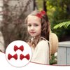 COMNICO Glitter Bow Hairpin, 3Pcs Sequins Hair Clip Fashion Bow Hairpin Red Sequins Sparkly Lace Mesh Alligator Ponytail Holder Christmas Halloween Party School Accessories for Girls and Women