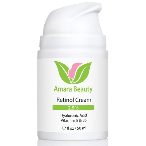 Retinol Cream for Face 2.5% with Hyaluronic Acid &amp; Vitamins E &amp; B5, 1.7 fl. oz.