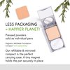 Honeybee Gardens Pressed Mineral Powder Foundation Refill, Sundance, Deep Tan/Mocha, Adjustable Coverage, Natural Finish, With Botanical Extracts And Vitamin E, 7.5g
