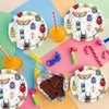 Jajajuegos 7" Bug Paper Plates Celebrate Party Tableware Round Bug Disposable Dinner Paper Plates Set Nature Insect Theme Party Paper Plates Birthday Baby Party Supplies(24 pcs)
