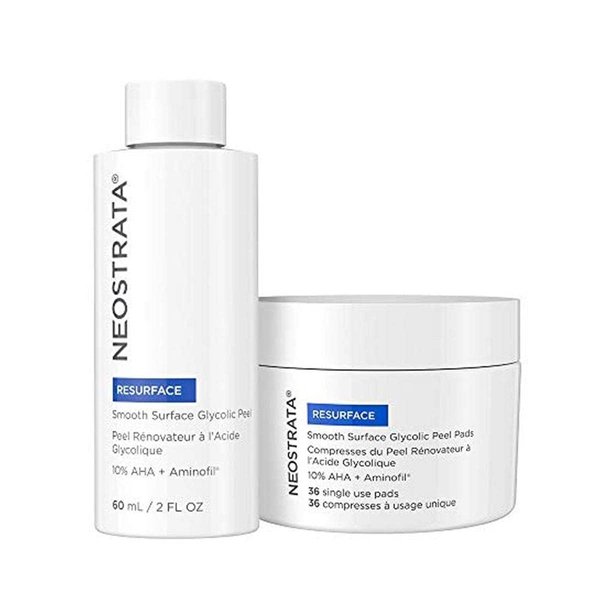 NEOSTRATA Smooth Surface Glycolic At-Home Chemical Peel High-strength Exfoliating Treatment Fragrance-Free, Oil-Free, 2 fl. oz.