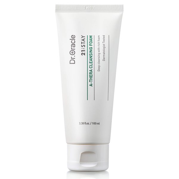 A-Thera Cleansing Foam Face Wash Facial Cleanser for Sensitive Skin - Korean Beauty, (3.38fl.oz) Dermatologist Tested, 21;STAY by DR.ORACLE