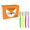 Clypolly Hard & Firm Toothbrush Stiff Bristle Brush for Smokers Oral Care Teeth Whitening Cleaning for Adult Travel Pack of 24