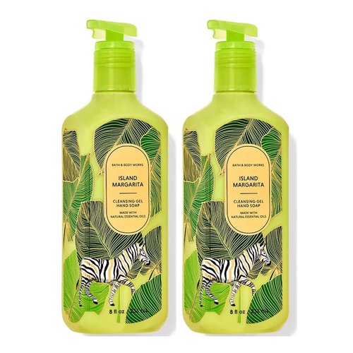 Bath & Body Works Island Margarita Hand Soap, Cleansing Gel, 8 Fl Oz (Pack of 2) (Island Margarita)