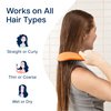 Crave Naturals Glide Thru Detangling Brush for Adults & Kids Hair - Detangler Brush for Natural, Curly, Straight, Wet, Dry Hair - For Men & Women, Little Girl Hair Accessories, Coral/Turquoise Bundle