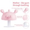 Baby Teething Toy, Teething Relief Pacifier, Baby Chew Toys for Sucking Needs(Pig Pink)
