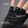 ZEROFIRE Workout Gloves for Women Men - Weight Lifting Gloves with Full Palm Protection & Extra Grip for Women Gym, Weightlifting, Weight Lift, Rowing, Exercise, Sport, Cycling.Black-Medium