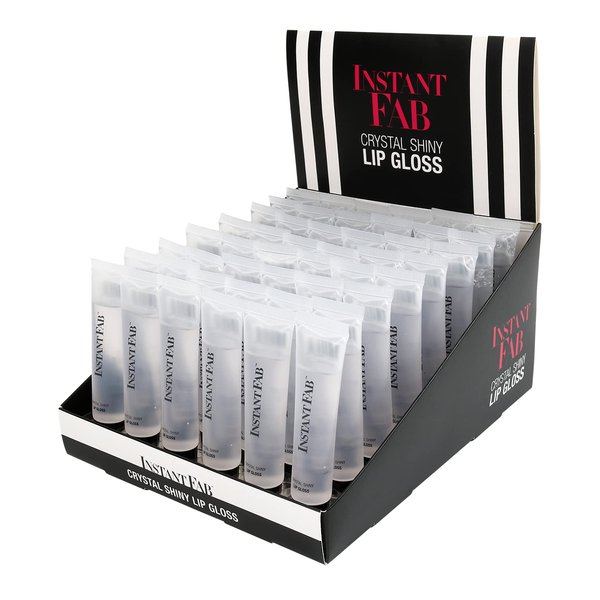 STUDIO LIMITED Instant Fab Crystal Shiny Clear Lip Gloss Value Pack 14ml/ 0.47oz (48 PACK (Whole Case))