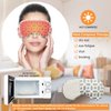 Moist Heat Eye Mask,Ice Pack Eye Mask for Dry Eyes,Puffy Eyes,Swelling,Dark Circle,Headache with Lavender Microwaveable