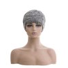 DOcute Short Grey Pixie Cut Wigs for Black Women Grey Pixie Wigs for Black Women Grey Pixie Cut Short Wavy Layered Wigs Grey Wavy Wigs Short Wigs (Grey)