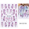 5D Embossed Beach Nail Stickers Ocean Nail Art Stickers Summer Nail Decals Self-Adhesive DIY Nail Sticker Cute Jellyfish Shell Starfish Coral Nail Supplies for Women Acrylic Nails DIY Manicure 3Sheets