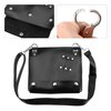 VOCOSTE Hairstylist Waist Belt, Barber Hairstylist Tools Storage Waist Belt, Hairdresser Scissor Apron Belt, PVC, Black