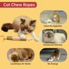 Catnip Toys, 6.3 * 1.6 inch Cat Toy Natural Cat Chew Stick Toys for Cat Teeth Cleaning, Indoor Interactive Cat Teasing Toy, Soothing Rope Cat Toys for Kitten