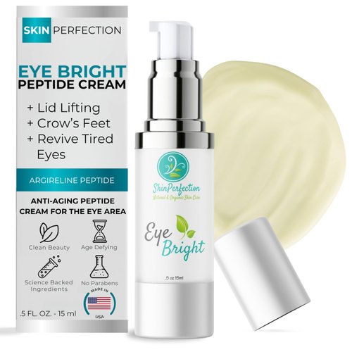 Skin Perfection Eye Bright Anti-Aging Eye Cream 25% Argireline 15% Matrixyl 8% Pepha Tight Hyaluronic Acid Crow's Feet Lift Lids Under-eye Dark Circles Puffiness Antioxidants 0.5 oz