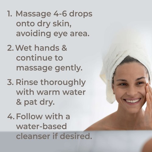 Plant Therapy Oil Facial Cleanser for Normal/Dry Skin 4 oz, Gently Removes Dirt, Makeup & Other Impurities