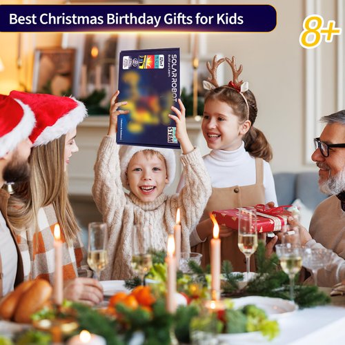 Solar Robot Toys for Kids Ages 8-12, 12-in-1 STEM Projects Science Kits for 8-13 9 10 11 Year Old Teen Boys Girls, 190Pcs DIY Building Experiment Education Sets, Christmas Birthday Gifts Ideas.