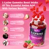 2 Pack L-Lysine 1000mg Gummies for Immune Support & Skin Health - High Potency Vegan Gummies, Sugar-Free, Natural Berry Flavor, Gluten-Free Chewable Supplement for Adults & Kids - 120 Gummiess