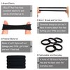 100PCS Black Hair Ties for Women Girls, 4cm in Diameter Regular Seamless Thick Black Hair Band, Elastic Hair Ties No Damage Ponytail Holder