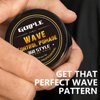 Natural Pomade for Men's Strong Hold and Layered Waves - Easy Wash Hair Cream, Grease for Moisture, Control and Silky Shine 4oz