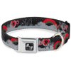 Dog Collar Seatbelt Buckle Starry Forest 11 to 17 Inches 1.0 Inch Wide