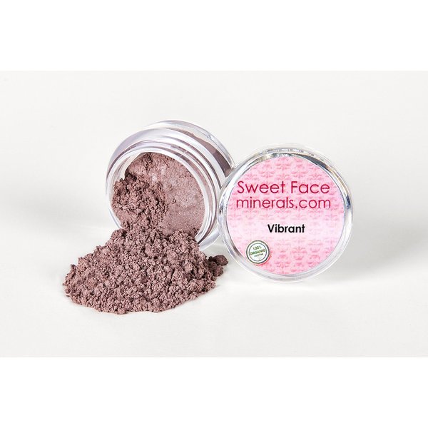 VIBRANT EYE SHADOW Brow Mineral Makeup Bare Skin Plum Brown Liner Powder Sheer