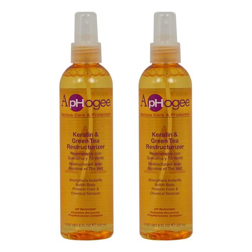Aphogee Keratin & Green Tea Restructurizer, 8 oz (Pack of 2)