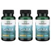 Swanson GABA - Amino Acid Supplement Promoting Calm & Relaxation to Support Restful Sleep - High Potency Formula to Support Healthy Stress Levels - (100 Capsules, 500mg Each) 3 Pack