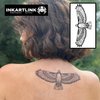 INKARTLINK Temporary Tattoos, Semi Permanent Tattoos Adult Art Designs Waterproof Temporary Tattoos Party Favors Tattoo Stickers Realistic, No Adhesive, Lasts 1-2 Weeks (Eagle with wings spread)