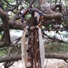 Dreadlock Hair Ties Dreadlock Accessories Dread Ties Loc Jewelry Dread Hair Clips Loc Ponytail Holders for Women and Men Dread Wrap for Dreads Braids Curls (3.5 inch / 9cm, Khaki)