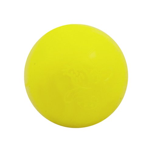 Ruff Dawg Ball - Yellow - Regular Size Tough Dog Toy - Made in The USA Neon Colors for Easy Visibility - Floats for Fun Play