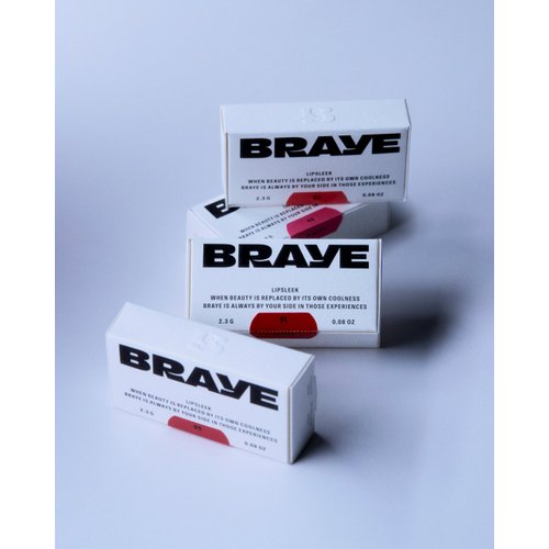 BRAYE Lipsleek Vegan Makeup Blush - Monochromatic 2-in-1 Lip Balm & Face Makeup, Hydrating & Mood Buildable, Cruelty-Free, 10 Natural Looking Colors .08 oz/ 2.3g l 02 Rorty