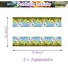 Fuyhiuous 2Pcs Pikmin Tablecloth Disposable Tablecover Birthday Party Supplies and Decorations for Kid Boy Baby Shower Rectangle Tables 70"X42",2 Pack