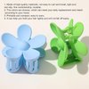 1Pc Purple Hair Claw Clips Flower Shaped Plastic Jaw Clips Anti-scratch Smell-less Useful Hold Tightly Purple Clips and Barrettes Hair Clips