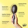 Wet Brush Easy Blowout Detangling Hair Brush, Black, Edgeless HeatFlex Bristles for Blow Dry, Ergonomic Soft-Touch Handle, Maximum Volume, Ceramic Coating Pad Smooths & Straightens