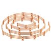 40 Pieces Horse Corral Fencing Accessories Playset Plastic Farm Fence Toy for Farm Barn Paddock Horse Stable Farm Animal Fence Panel Paddock Toy Educational Present Cake Toppers (Cute Style,Brown)