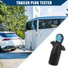 Hihaha 7 Way Flat Trailer Wiring Tester Trailer Hitch Towing LED Connector Pin Adapter Plug/Rear for Car/Durable / 1 Pcs