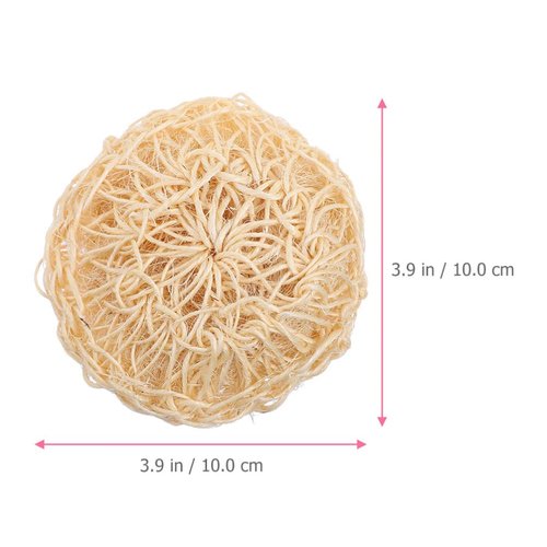 Sisal Luffa 3pcs Handwoven Sisal Loofah Natural Loofah Exfoliating Face Scrubber Bath Shower Loofah Pouf Luffa Pouf Bath Sponges Shower Exfoliating Loofah