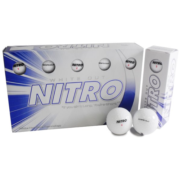 Nitro White Out Ball (15-Pack), White