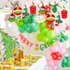 20Pcs Christmas 1st Birthday Hanging Swirls, Xmas Red Green Christmas First Birthday Party Hanging Decor Whirl,Cartoon Ceiling Streamers for Christmas Birthday Party,Guess Who is Turning One