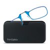 ThinOptics unisex-adult Reading Glasses + Black Universal Pod Case | Blue Frames, 1.50 Strength Readers Blue Frames / Black Case, 44 mm
