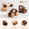 3PCS Wooden Baby Toys,Baby Grasping Toys Push Car Toys Montessori Toys Wooden Toy Vehicles,#2