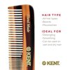 Kent A OT Fine and Wide Tooth Pocket Comb, Fine Wide Teeth Dresser Comb For Hair, Beard and Mustache,Coarse and Fine Hair Grooming Comb for Men,Women and Kids.Saw Cut Hand Polished.Handmade in England
