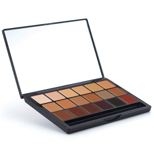 Graftobian Glamour Crème Ultra HD Foundation Super Palettes - Creme Foundation Palette, Contour Makeup, Foundation for Professional Makeup Kit, Face Makeup for Full Coverage - Inclusion Collection