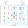 ATSMOICY 380 Tooth Temporary Tattoos Stickers Dental Hospital Dental Health Party Brush One's Teeth Themed Baby Shower Birthday Party Favors Decorations Tattoo Stickers