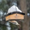 Nature's Way Bird Products CWF2 Cedar wood Suet Upside-Down Bird Feeder, 8.5"L x 8.5"W x 4.13"H, Black