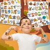 Zoo Temporary Tattoos (8 Sheets 97PCS) Jungles Party Decorations Supplies Favors Safari Animals Theme Birthday Cute Stickers Christmas Gifts for Boys Girls Class School Prizes Carnival
